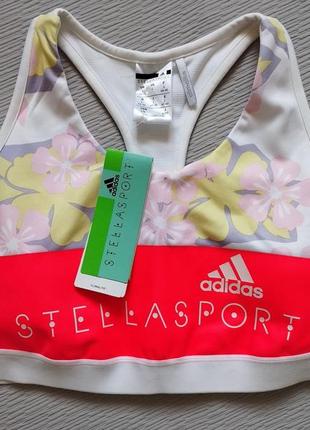Мегакрутой фирменный спортивный топ с чашками adidas stellasport оригинал6 фото