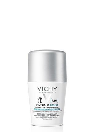Дезодорант-антиперспірант vichy (віши) інвізібл резіст захист від поту та запаху проти плям 72 годин
