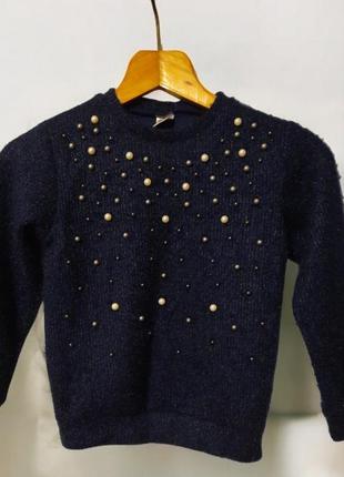 Детский свитер mini land на 7-8 лет
