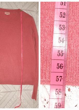 J.crew джемпер s-m 44-46 кашемировый свитер  лонгслив кофта розовый коралловый7 фото