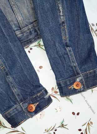 🎁1+1=3 качественная женская синяя базовая джинсовая куртка zara, размер 42 - 443 фото