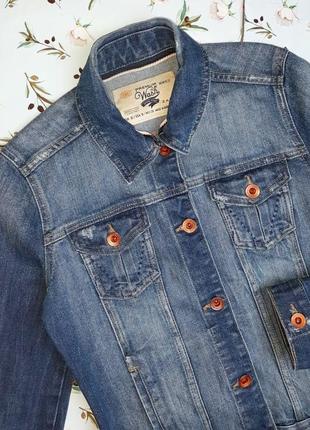 🎁1+1=3 качественная женская синяя базовая джинсовая куртка zara, размер 42 - 446 фото