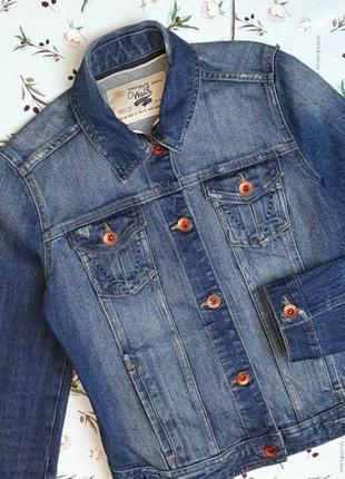 🎁1+1=3 качественная женская синяя базовая джинсовая куртка zara, размер 42 - 444 фото