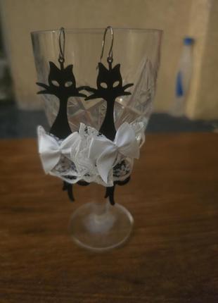Серьги котики