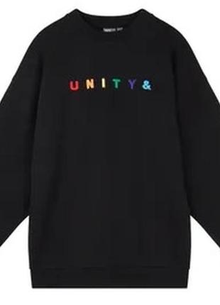 Asos design оверсайз свитшот с вышивкой unity размер m