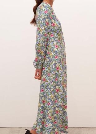 Шикарное миди платье-халат nobody's child цветочный принт размер s