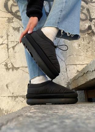 Женские угги ugg maxi clog black, на овчине, водостойкие 36,37,38