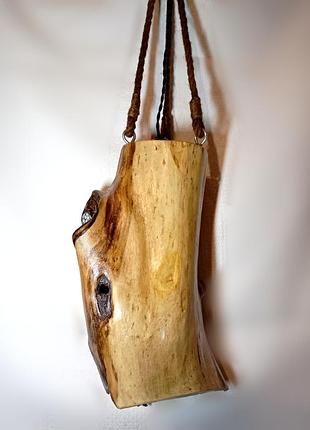 Стельова зональна люстра з дерева8 фото