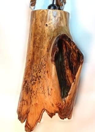 Стельова зональна люстра з дерева9 фото