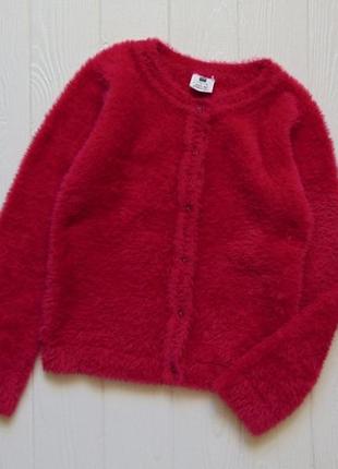 Hema. размер 5-6 лет, рост 110-116 см. яркий теплый кардиган-травка для девочки
