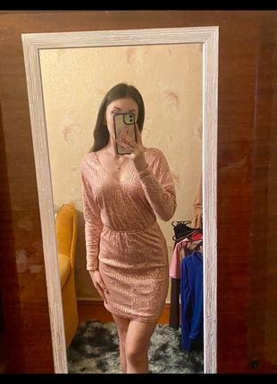 Платье в пайетки от reserved