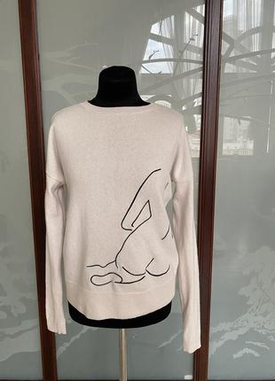 Дизайнерський джемпер светр alexandria coe & charli  70/30 кашемір/вовна, cashmere / wool