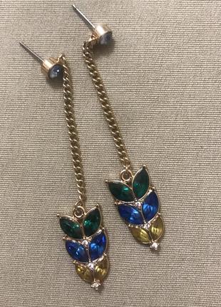 Красивые серьги пусеты