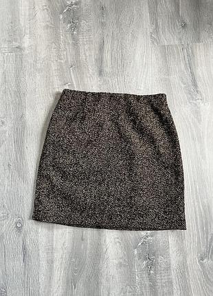 Тепла шерстяна спідниця h&m розмір xs/s