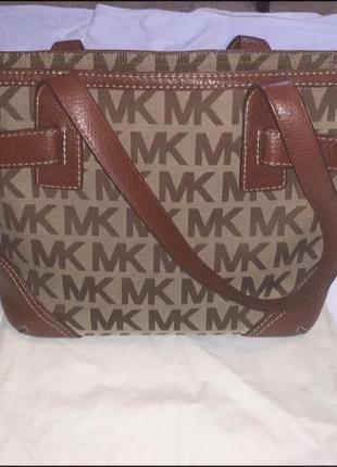 Шикарная фирменная сумка коричневого цвета michael kors, 💯 оригинал, молниеносная отправка