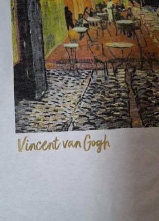 Шикарная хлопковая футболка с принтом картины vincent van gogh reserved с биркой8 фото