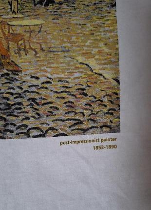 Шикарная хлопковая футболка с принтом картины vincent van gogh reserved с биркой7 фото