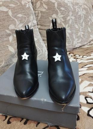 Dior казаки кожа