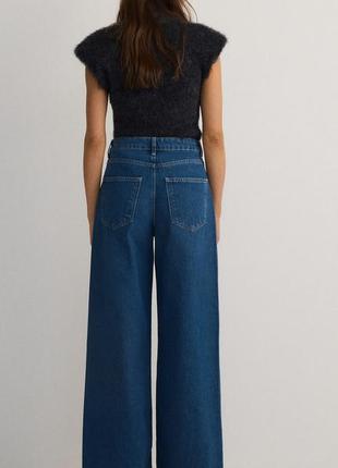 Джинсы широкие палаццо reserved denim