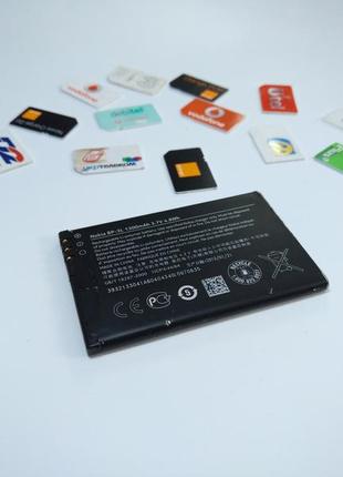 Аккумулятор bp-3l / bp 3l для nokia 603 asha 303 lumia 505 510 610 710 (original)