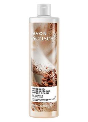 Крем-гель для душа с ароматом сливок и какао, avon