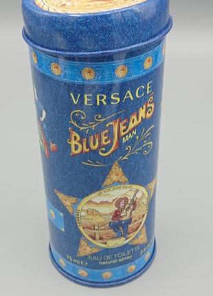 Коробочка для парфюм versace blue jeans для флакона на 75мл