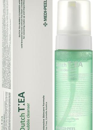 Пенка-мусс с чайным деревом medi-peel dutch tea bubble cleanser, 160 мл