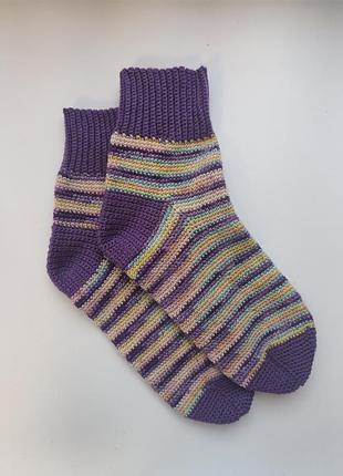 Женские носки вязанные крючком ручной работы