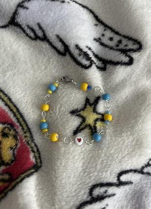 Браслет ручної роботи , патріотичний