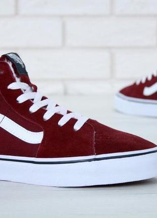 Женские кеды vans зимние с мехом