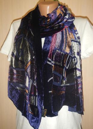 Бархатный с шелком шарф