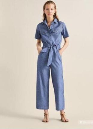Льняной комбинезон massimo dutti