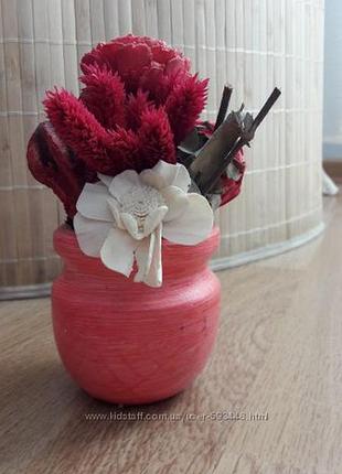 Цветы в горшочке