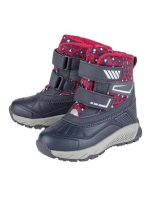 Сапоги водонепроницаемые зимние для девочки р.28