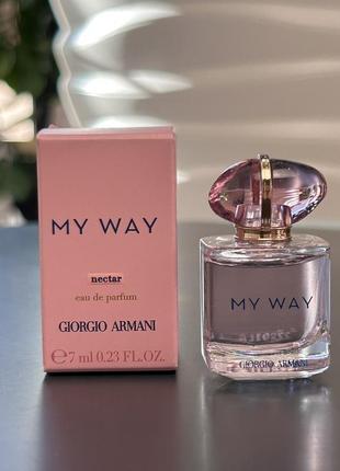 Оригинальный миниатюрный парфюм парфюм парфюмированная вода giorgio armani my way nectar