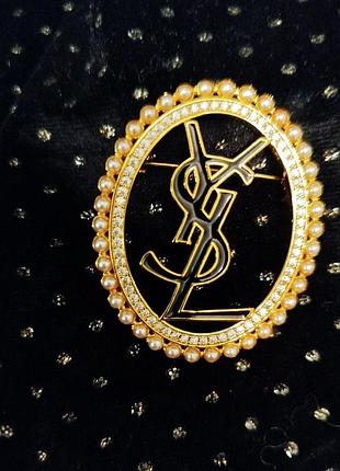 Yves saint laurent брендова брошка