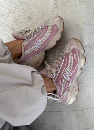 Кроссовки new balance 1000 pink / beige premium
