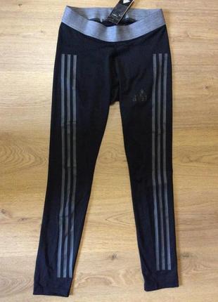 Женские леггинсы спортивные лосины adidas alphaskin aeroready оригинал р м с биркой (сток)