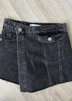 Джинсовая юбочка шорты zara