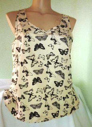 Блузка-майка в метелика,14разм,atmosphere