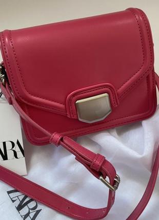 Женская сумка zara через плечо розового цвета barbie подарок