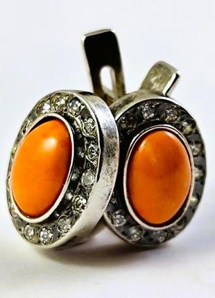 Нові срібні сережки. 925 проба.