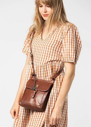Кожаная сумка conkca sasha leather cross-body bag