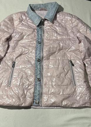 Ветровка с джинсовыми вставками