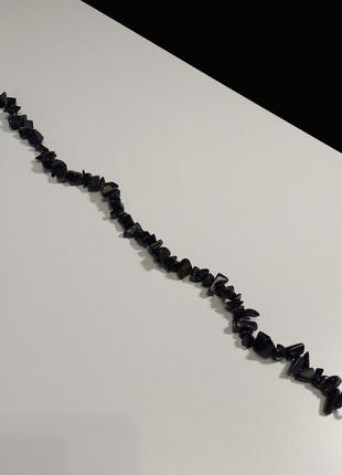 61. намисто з фіолетово-чорного авантюрина, 50 см,