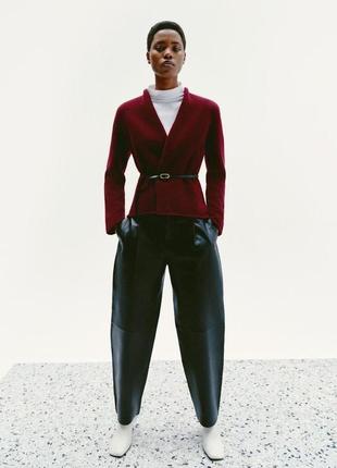 Wow бордовий жіночий жакет вовна zara new