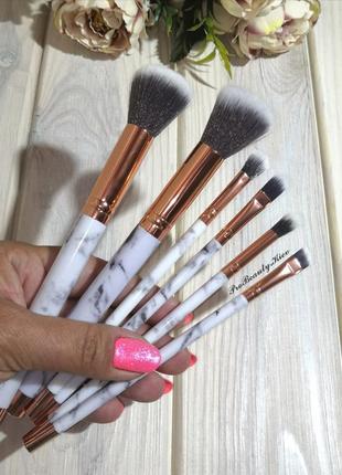 6 шт ворс таклон кисти для макияжа набор marble/grey probeauty