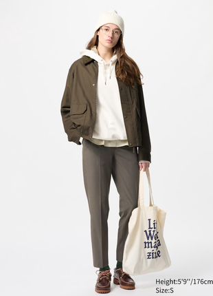 Прямі коричневі штани uniqlo (473645)