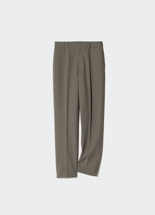 Прямые коричневые брюки uniqlo (473645) xl2 фото