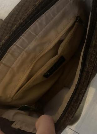 Оригинал стильная твідова вовняна сумка house of tweed натуральна вовна твід